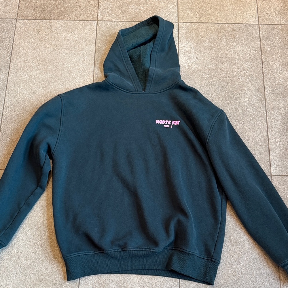 White Fox greenish/gray  Hoodie